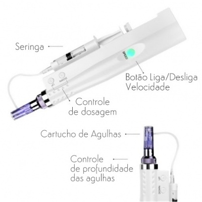 Pistola Hydra Pen Mesoterapia Dermapen Meso Gun