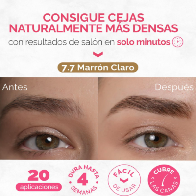 Kit de Tintura de Sobrancelha Castanho Claro  RB RENATA BEAUTY - Entrega Imediata 🟢