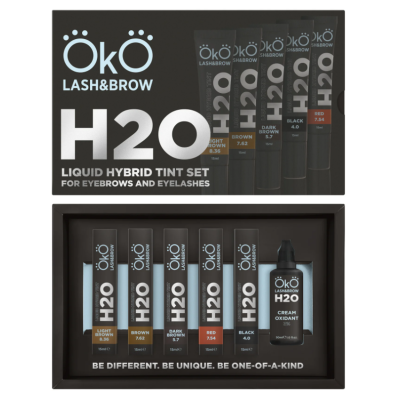 Kit 5 Tinturas Híbrida Líquida OkO Lash&Brow H2O + 1 Óxido - PRÉ-VENDA📍