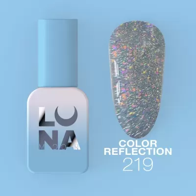 Verniz Gel Refletivo – Color Reflection Nº219 Cinza – 13 ml LUNAmoon