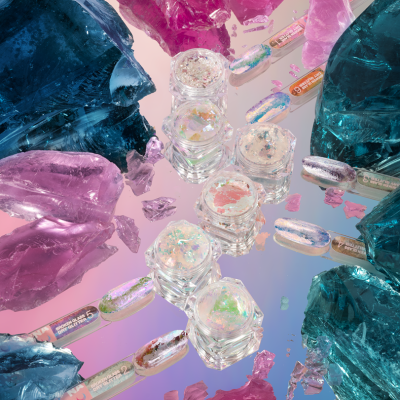 Kit Broken Glass Dry Glitter – Glitter Flocos (6 cores) – LUNAmoon