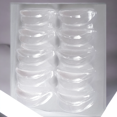 10 Moldes com Ranhuras Permanente/Lifting de pestanas