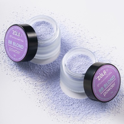 Pó Descolorante Roxo para Sobrancelhas BB Blond 10g - Zola