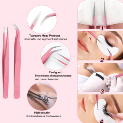 Kit Lash Extensão Pestanas Eyelash + Acessórios