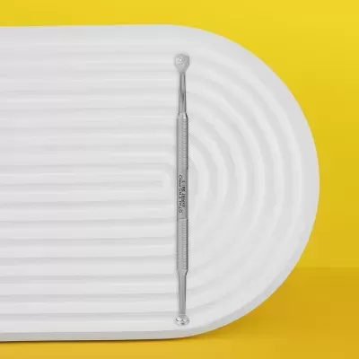 Ferramenta de Cosmetologia Dupla EXPERT 20 TIPO 1 (Colher ovalada com 15 furos)