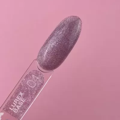 Lurex Base Pink Nº4 – Base Camuflagem Rosa com Glitter – 13 ml LUNAmoon