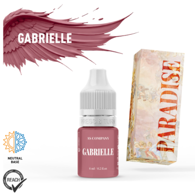 frasco rosa de tinta GABRIELLE com caixa decorada PARADISE