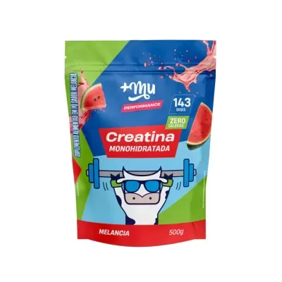 Refil Creatina Mais Mu Performance 100% Pura - Melancia - 500g - PRÉ-VENDA📍
