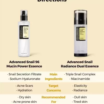 COSRX – Advanced Snail Radiance Dual Essence 80 ml