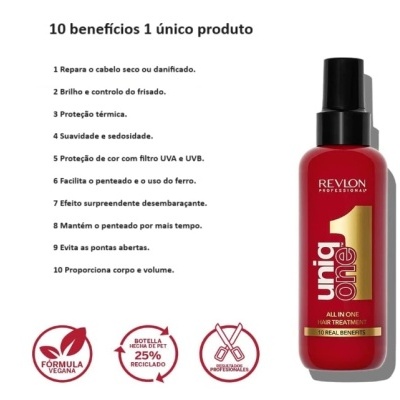 Revlon Professional UniqOne Protetor Térmico para Cabelo 150 ml