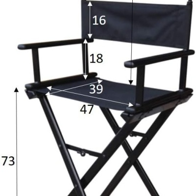 Cadeira Maquilhagem Director Cabeleireiro Cinema Com Apoio Cabeça