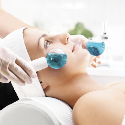 Esferas de Cromoterapia Grandes Par | Azul