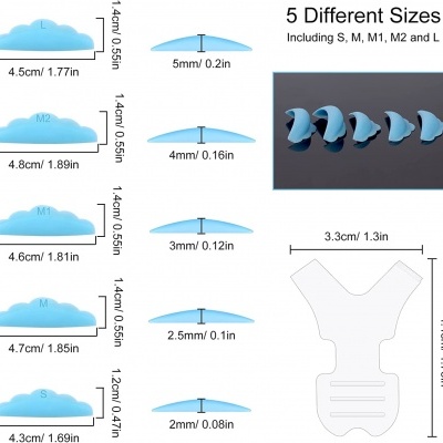 Kit 40 Moldes + 4 Espátulas Modelador de Pestanas