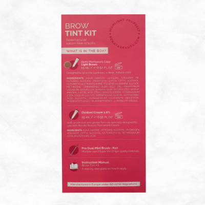 Kit de Tintura de Sobrancelha Cor Grafite RB RENATA BEAUTY - Entrega Imediata 🟢