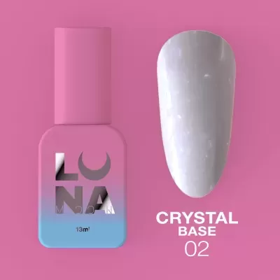 Crystal Base Nº2 – Base Lilás Camuflada com Brilhos – 13 ml LUNAmoon