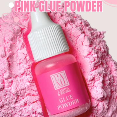 Pink Glue Powder – Pó Fixador para Lifting de Pestanas
