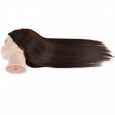 Cabeça de Treino Castanho Escuro Sintético 69Cm + Suporte