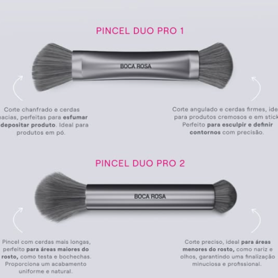 Pincel Duo 1 - Boca Rosa Beauty