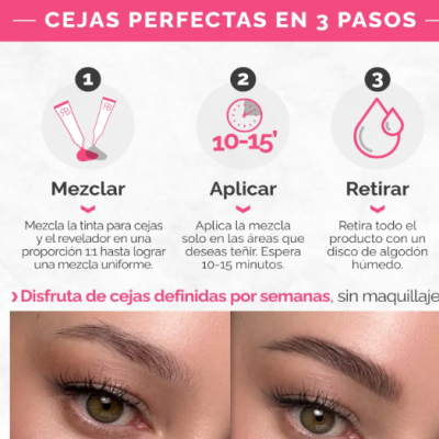 Kit de Tintura de Sobrancelha Castanho RB RENATA BEAUTY - Entrega Imediata 🟢