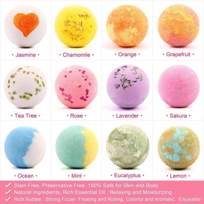 Bomba de Banho Efervescente - Bath Bomb - 12 und de 70g