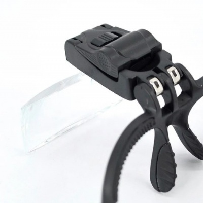 Oculos Lupa Cabeça 5 Lentes Led