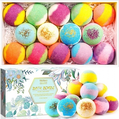Kit Bath Bombs - Bomba de Banho Efervescente 14 Unidades