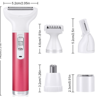 Kit Máquina Depilatória para Mulher| Elétrica 5 Cabeças