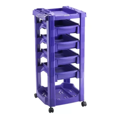 Carrinho Auxiliar Cabeleireiro Vegas com Rodas - Multifuncional - Várias Cores