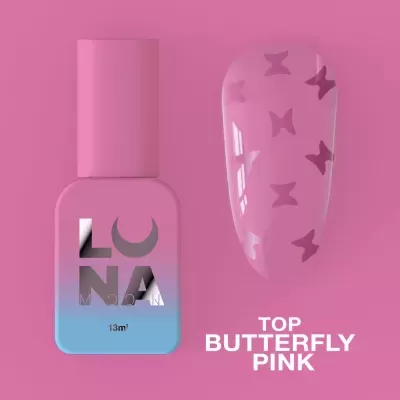 Top Coat Butterfly Pink – 13 ml LUNAmoon