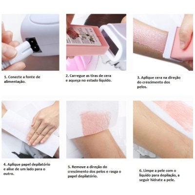 🌸 Aquecedor Roll On Duplo de Cera Depilatória em Cartuchos