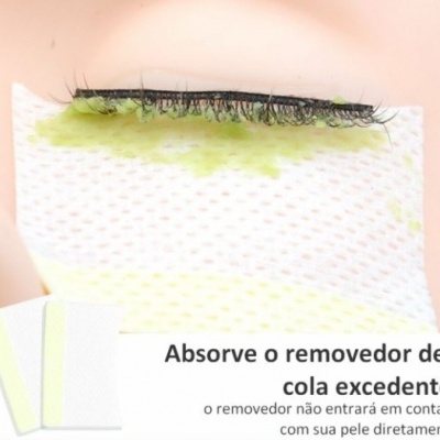 Pads de Algodão para Remoção de Pestanas
