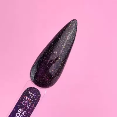 Verniz Gel Refletivo – Color Reflection Nº214 Roxo Escuro – 13 ml LUNAmoon