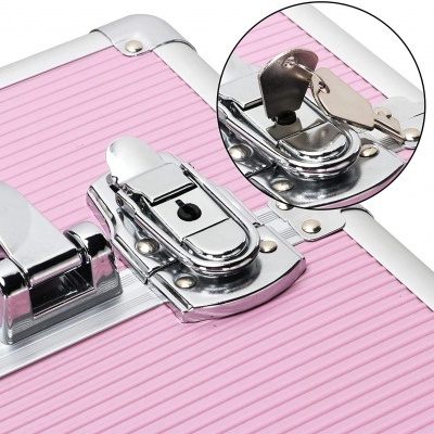 🌸 Mala XXL Profissional Trolley Extensível 4 em 1 Rosa