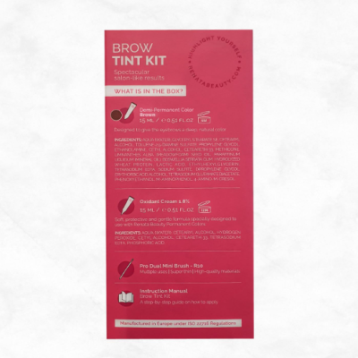 Kit de Tintura de Sobrancelha Castanho RB RENATA BEAUTY - Entrega Imediata 🟢