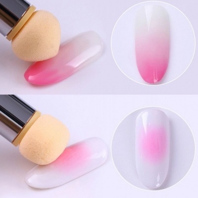 Kit Pincel Esfumar Nail Art Unhas Degradê / Baby Boomer