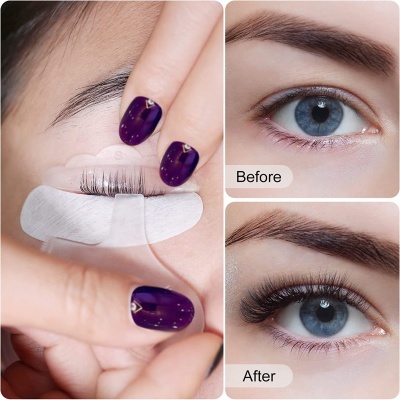 Kit 40 Moldes + 4 Espátulas Modelador de Pestanas