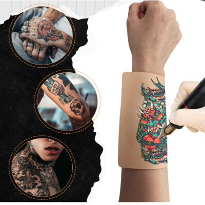 Pele Sintética Prática Tatuagem | Micropigmentação| Microblading | Dupla Face