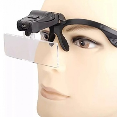 Oculos Lupa Cabeça 5 Lentes Led
