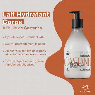 Leite Hidratante Corporal Castanha do Brasil - Natura Brasil
