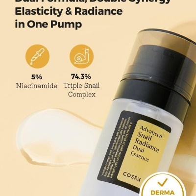 COSRX – Advanced Snail Radiance Dual Essence 80 ml