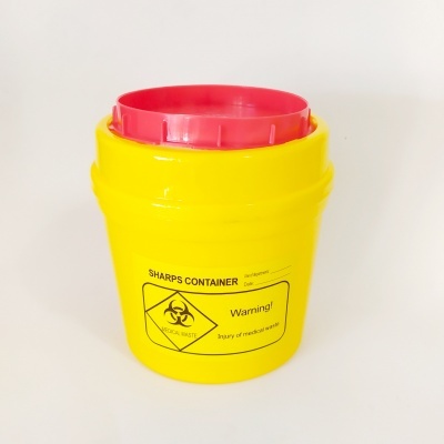 Contentor Lixo P/ Agulhas Usadas 1L Redondo