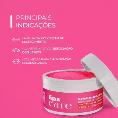 Smart Lips Care Esfoliante Labial De Cereja 15g - Smart GR