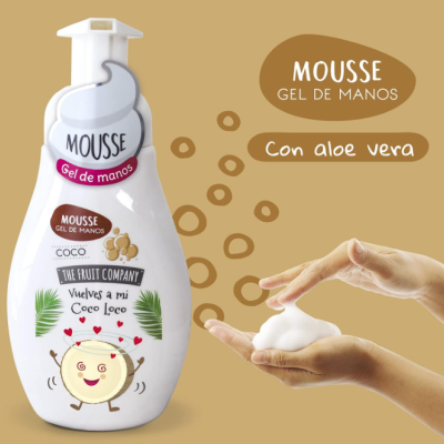 The Fruit Company - Kit Sabão de Mãos Mousse Coco 4 und