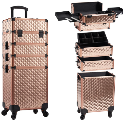 🌸 Mala Trolley Profissional Estética 4 em 1 Madrid