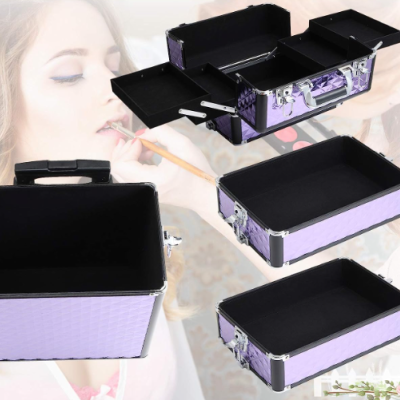 Mala Trolley Profissional Estética 4 em 1 Lilás