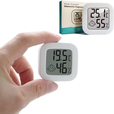 Higrómetro Medidor Temperatura e Humidade Extensão de Pestanas