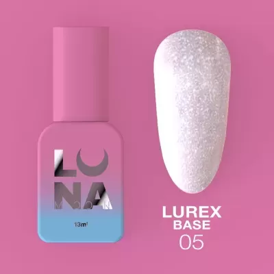 Lurex Base Nº5 – Base Camuflagem Lilás-Rosa Glitter – 13 ml LUNAmoon