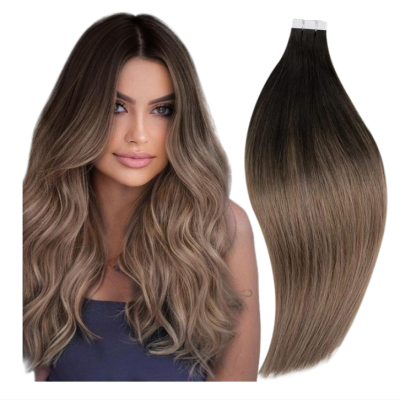 Extensões de Cabelo Humano Loiro Ondulado Cores e Tamanhos Variados