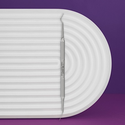 Espátula de Pedicure Staleks Pro Expert 20 Tipo 1 – Cureta “Hemisfério” + Palito