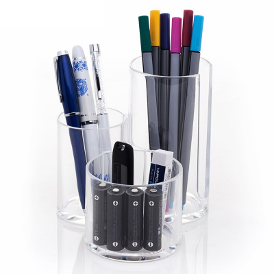 Organizador em Acrílico com Tampa 3 em 1